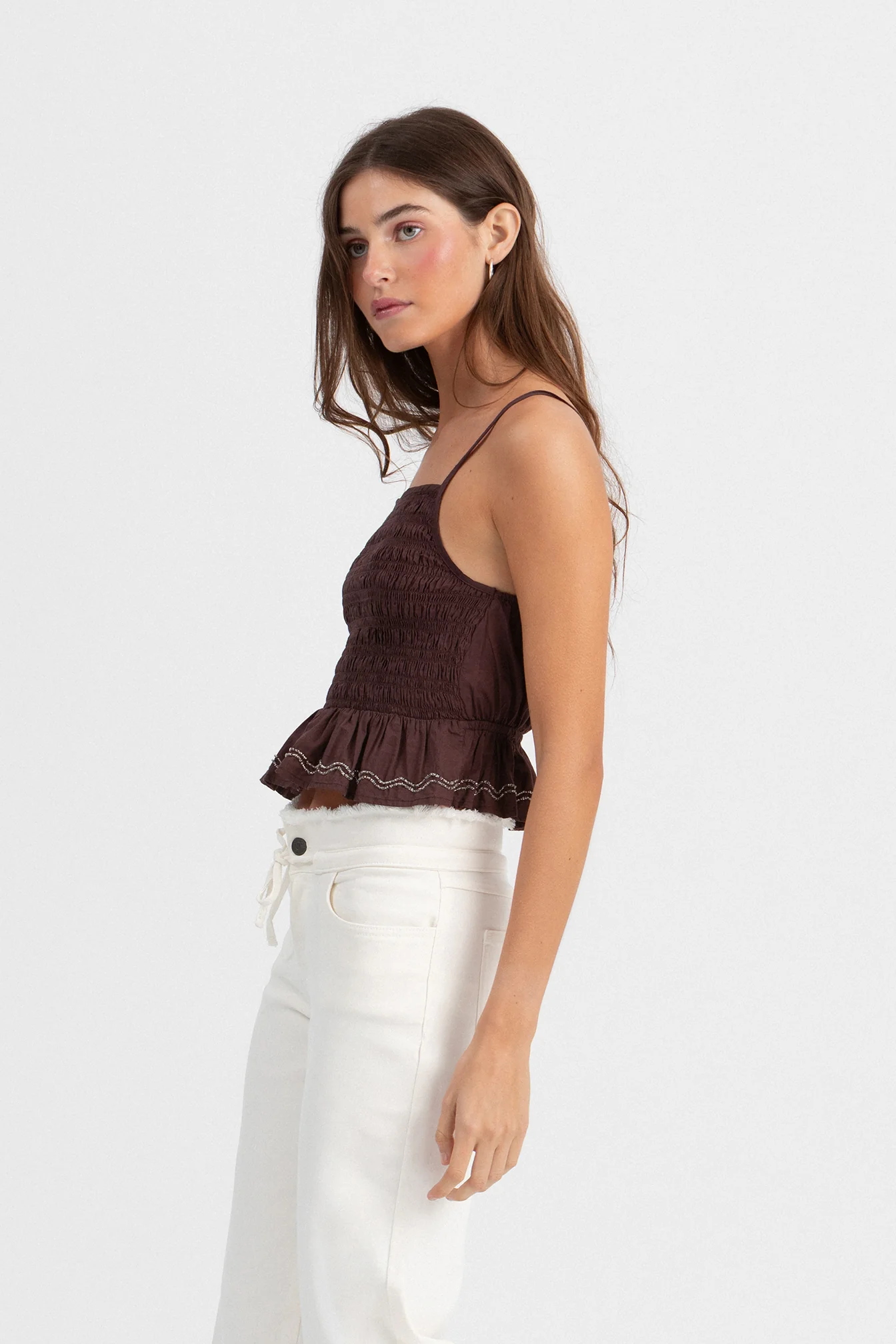 TOP FRUNCIDO DETALLE ABALORIOS - Image 14