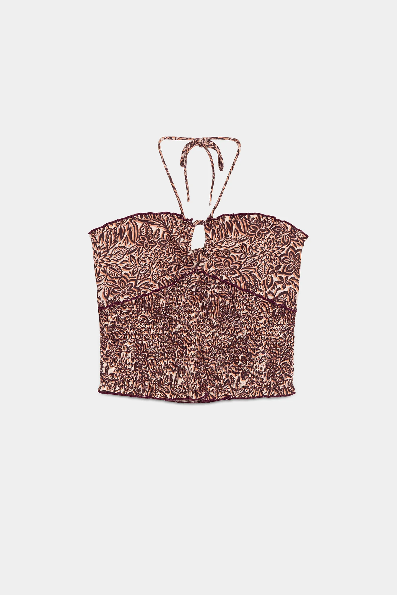 TOP FRUNCIDO ESTAMPADO - Image 2
