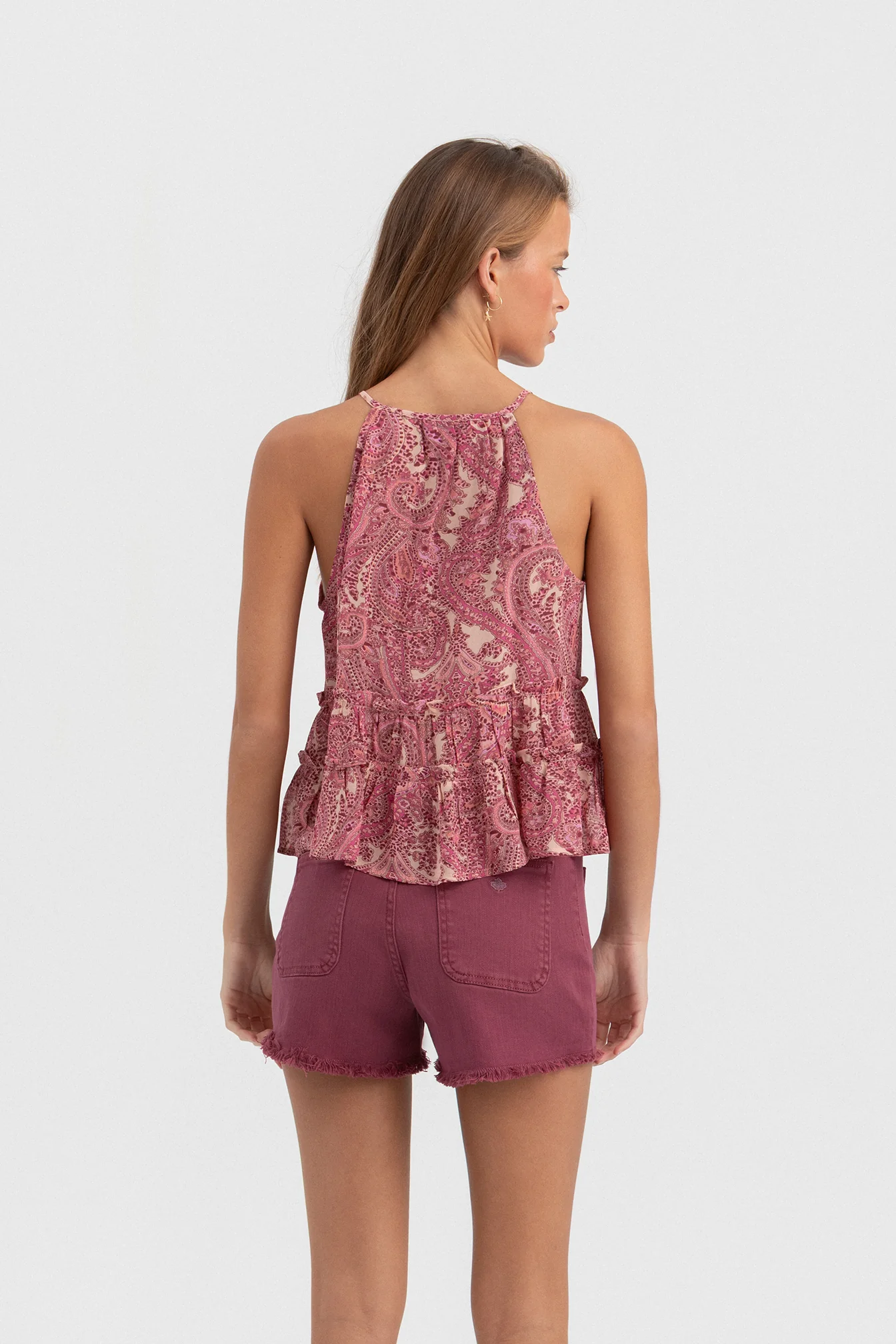 TOP HALTER ESTAMPADO VOLANTES - Image 6