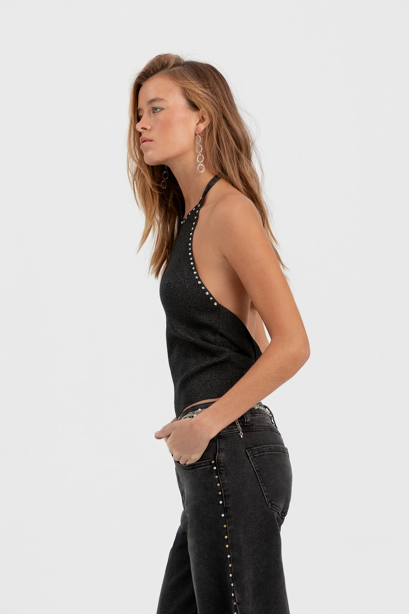 TOP HALTER LUREX TACHAS - Image 4