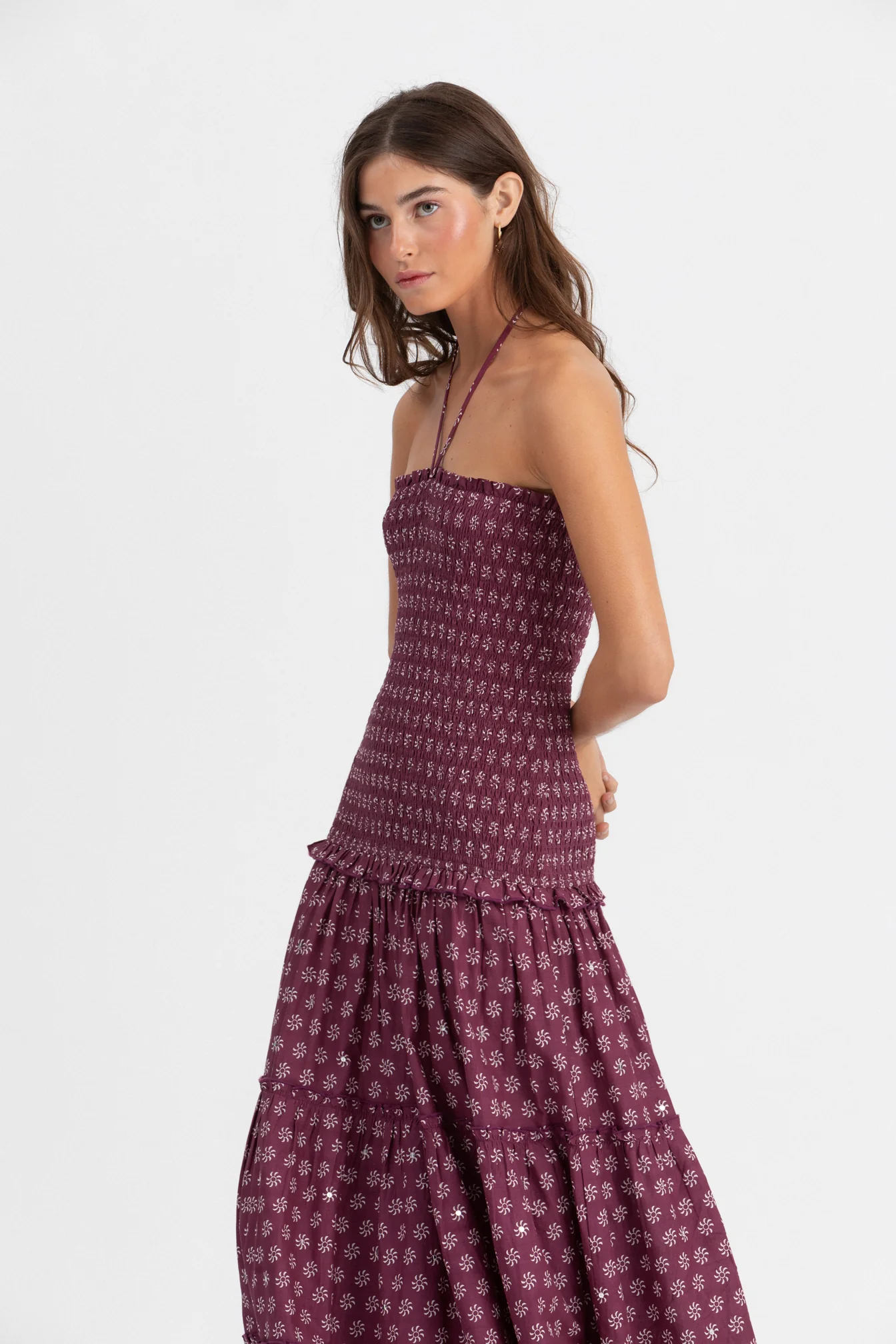 VESTIDO ESTAMPADO FRUNCIDO - Image 6