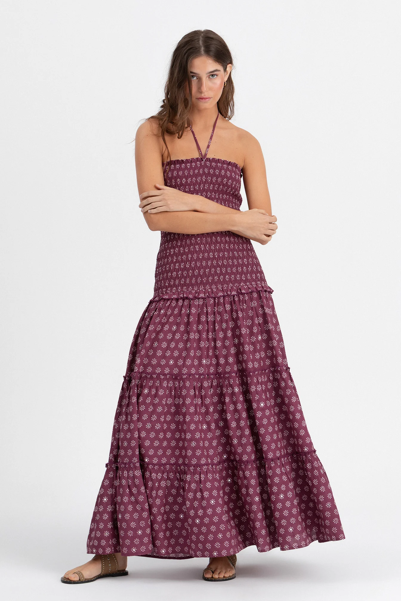 VESTIDO ESTAMPADO FRUNCIDO - Image 7