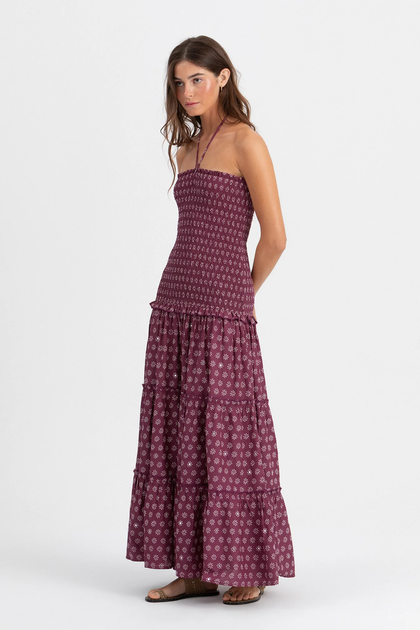 VESTIDO ESTAMPADO FRUNCIDO - Image 8