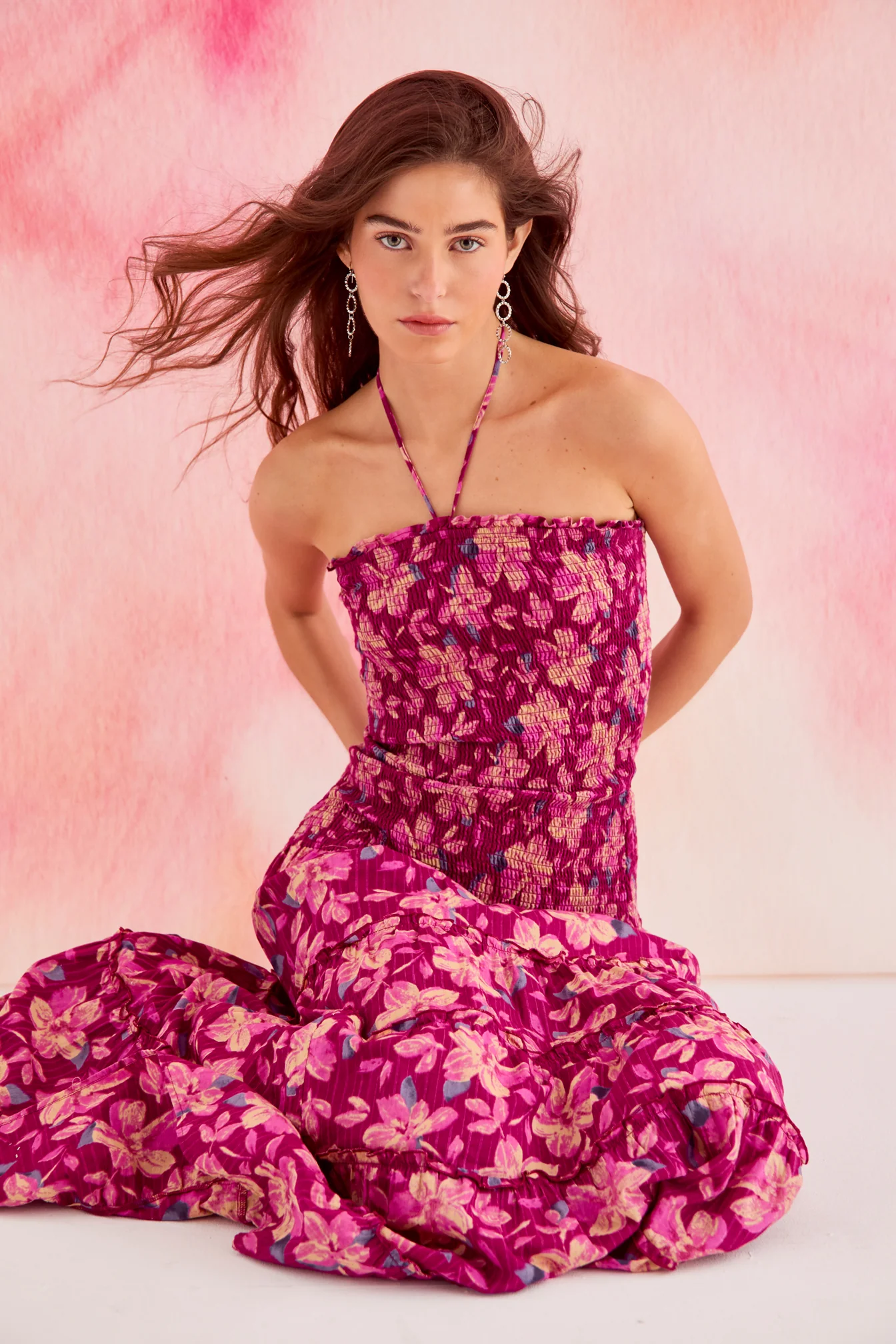 VESTIDO FRUNCIDO ESTAMPADO - Image 3