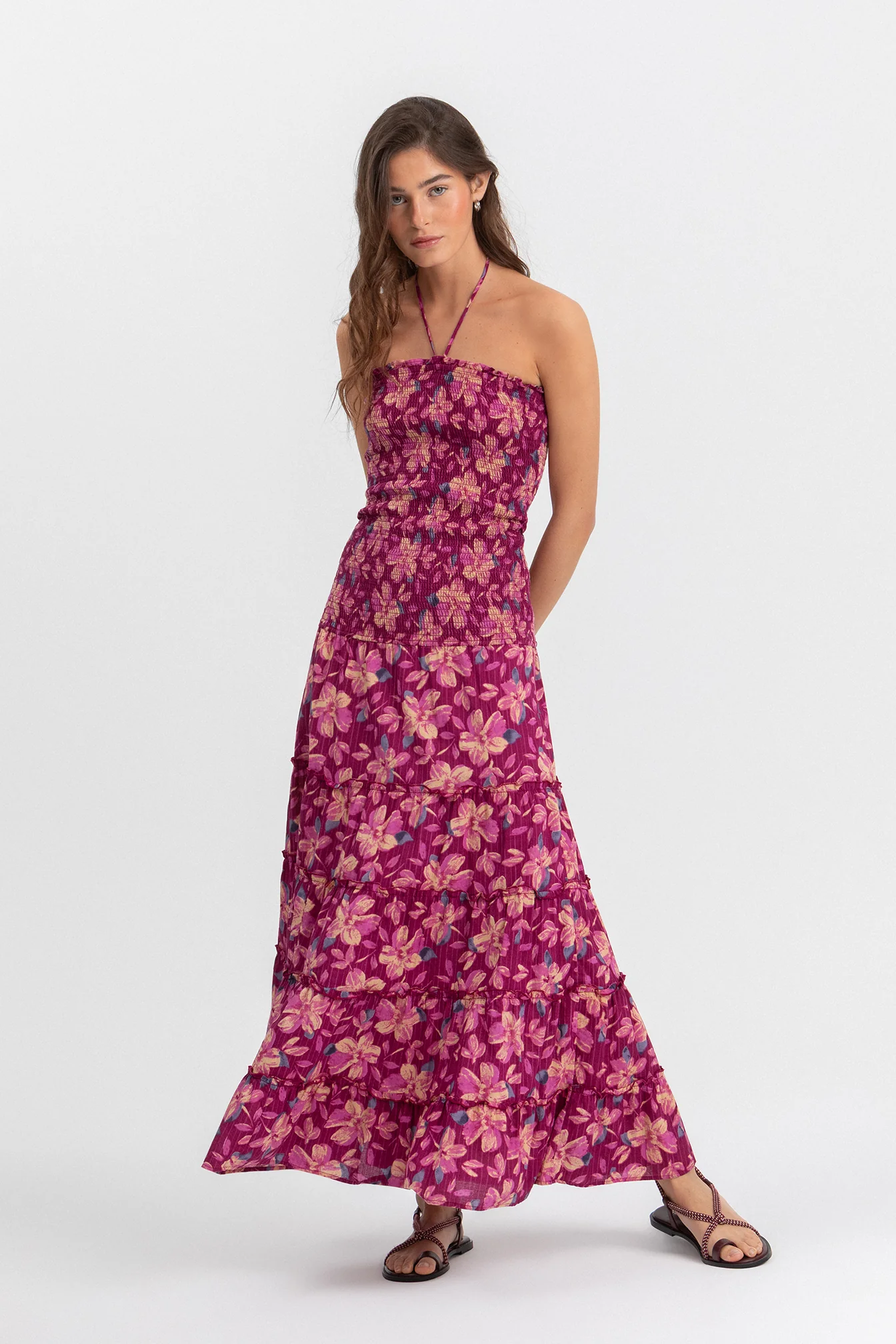 VESTIDO FRUNCIDO ESTAMPADO - Image 8