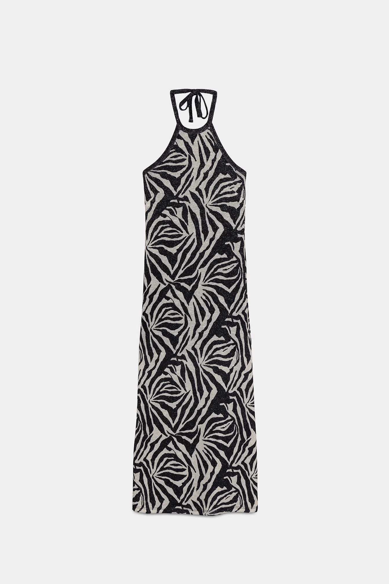 VESTIDO HALTER PRINT LUREX - Image 2