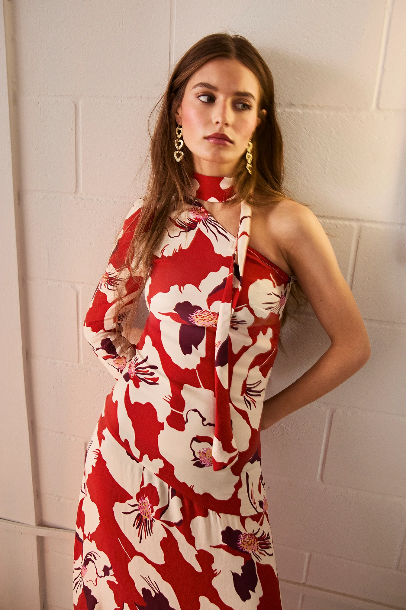 VESTIDO MIDI ASIMETRICO ARIEL - Image 5