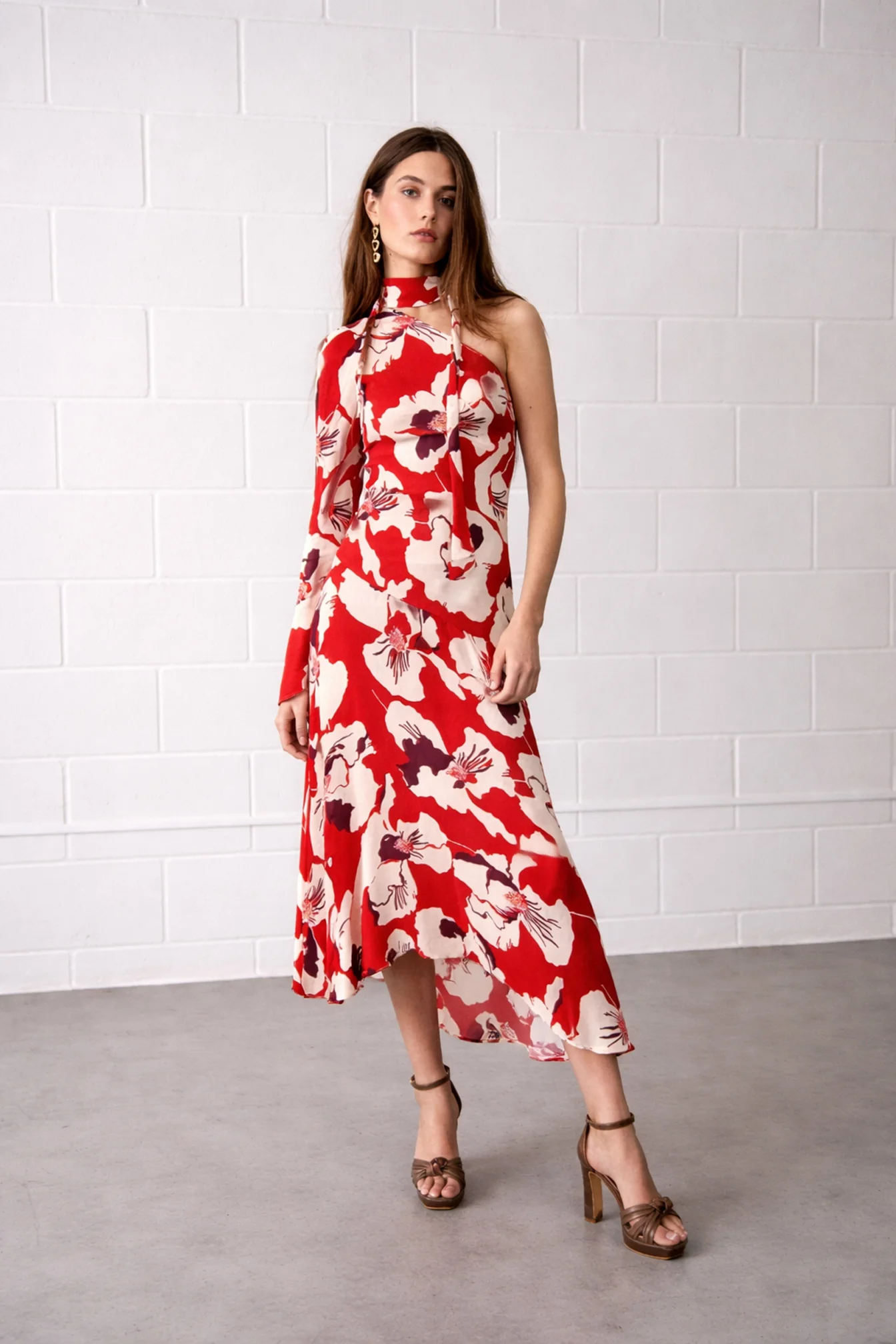 VESTIDO MIDI ASIMETRICO ARIEL - Image 9