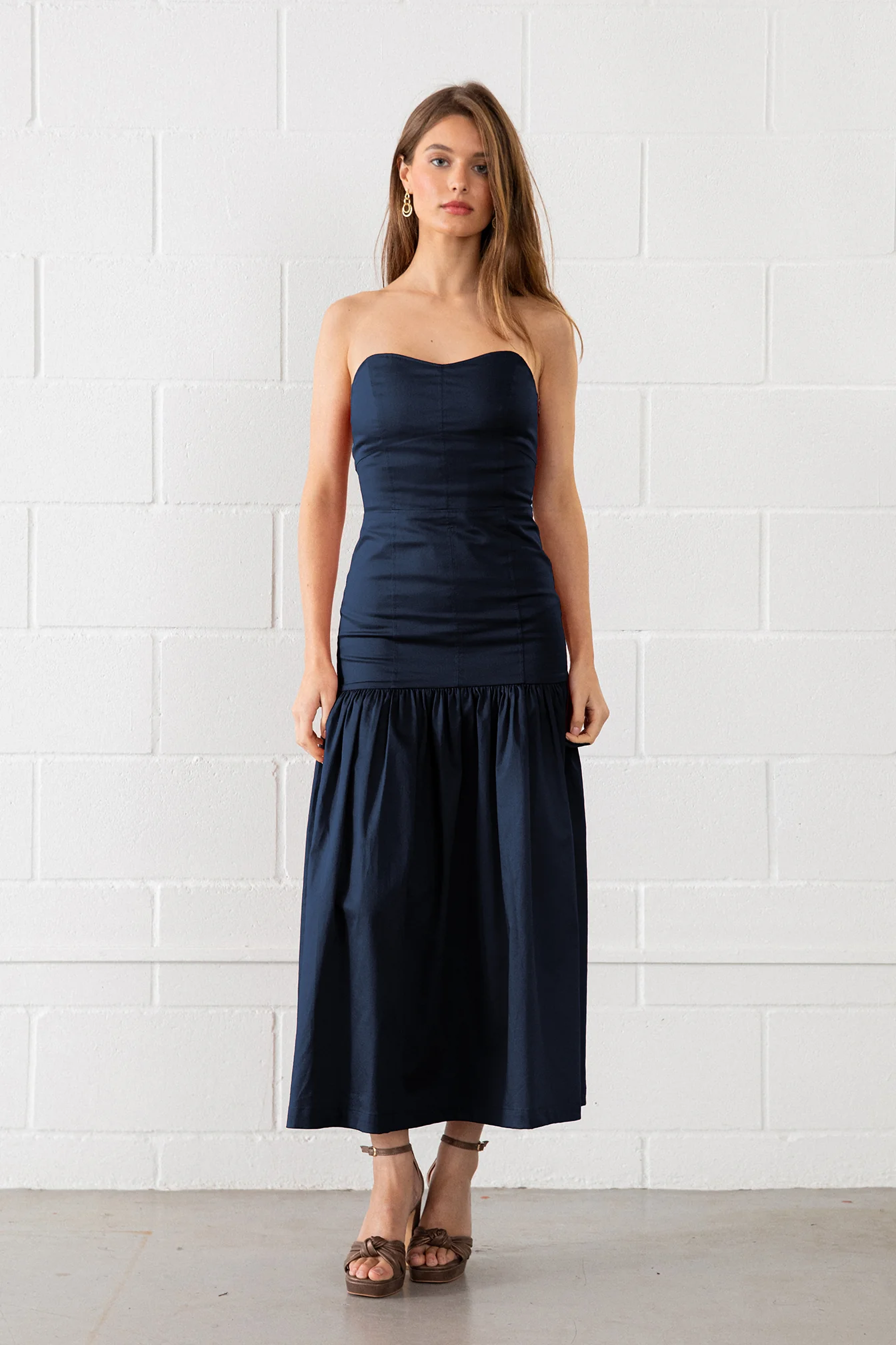 VESTIDO MIDI BANDEAU CLAUDIA - Image 6