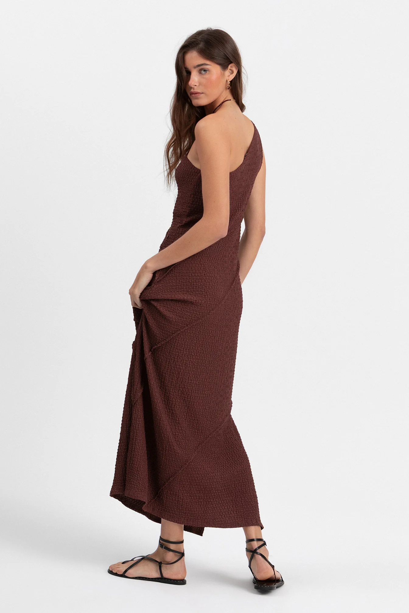VESTIDO MIDI DETALLES COSTURAS - Image 3