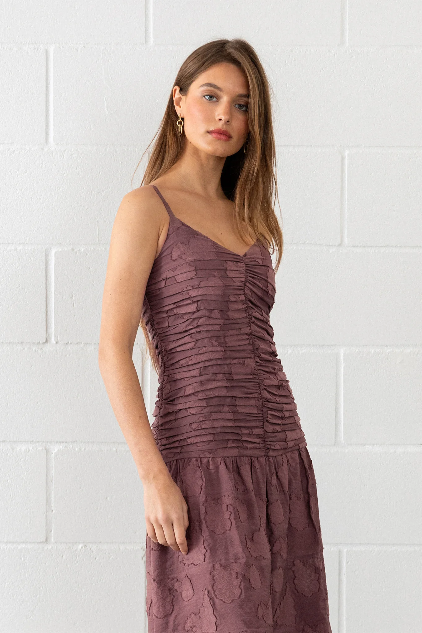 VESTIDO MIDI DRAPEADO ELENA - Image 6