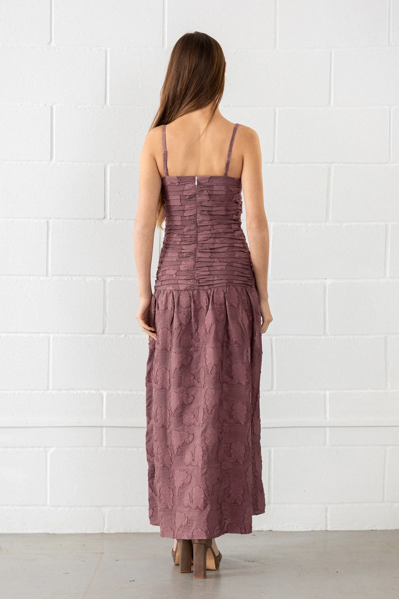 VESTIDO MIDI DRAPEADO ELENA - Image 7