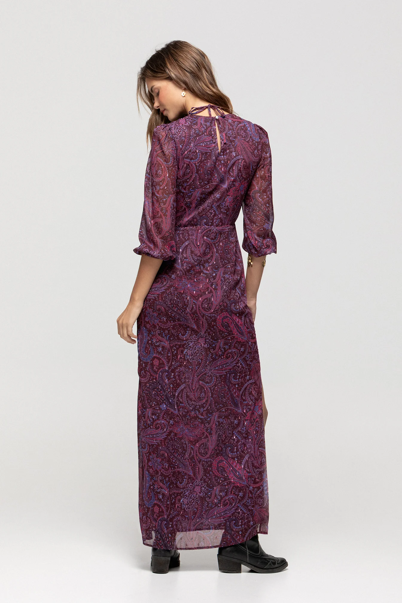 VESTIDO MIDI ESTAMPADO ABERTURA - Image 5