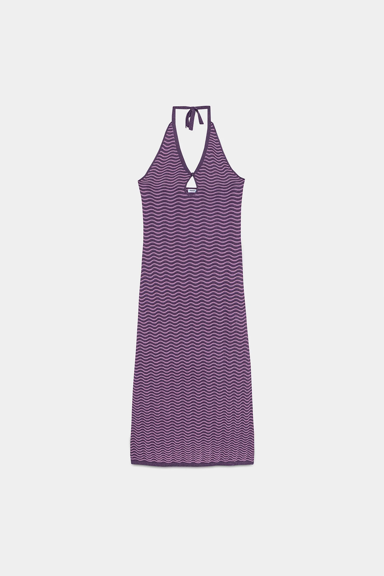 VESTIDO MIDI HALTER PUNTO - Image 2