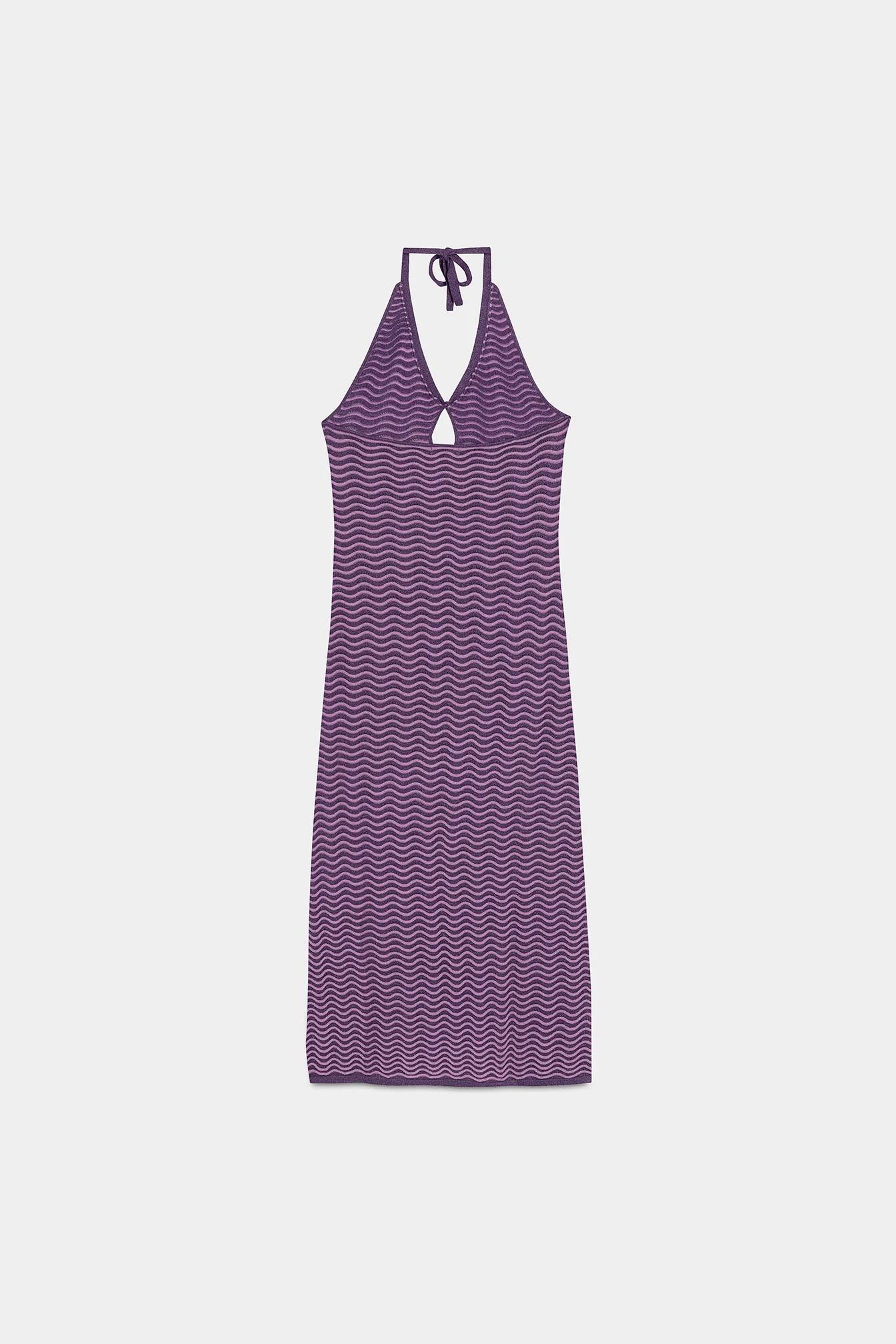 VESTIDO MIDI HALTER PUNTO - Image 6