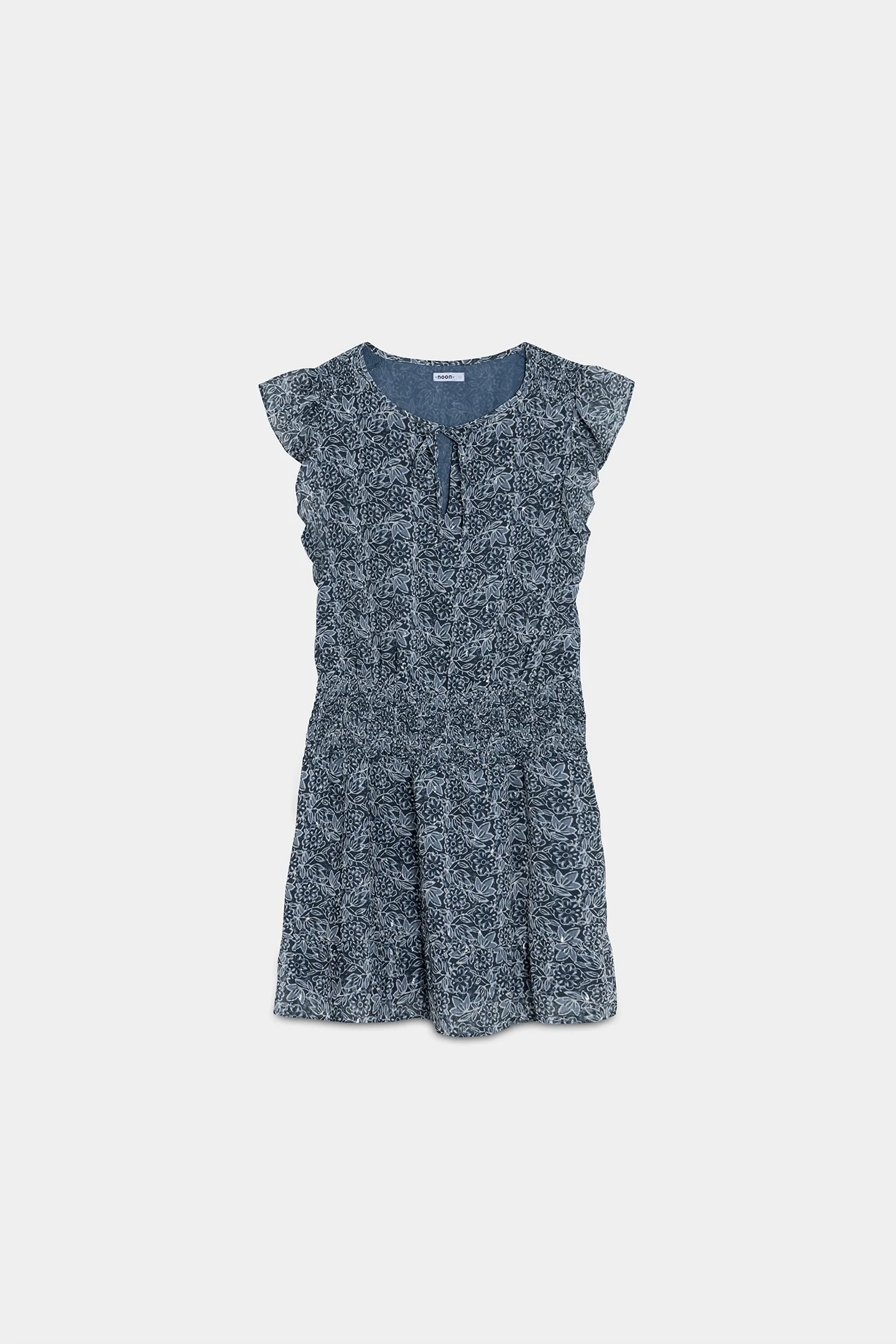 VESTIDO MINI ESTAMPADO CUELLO V - Image 2