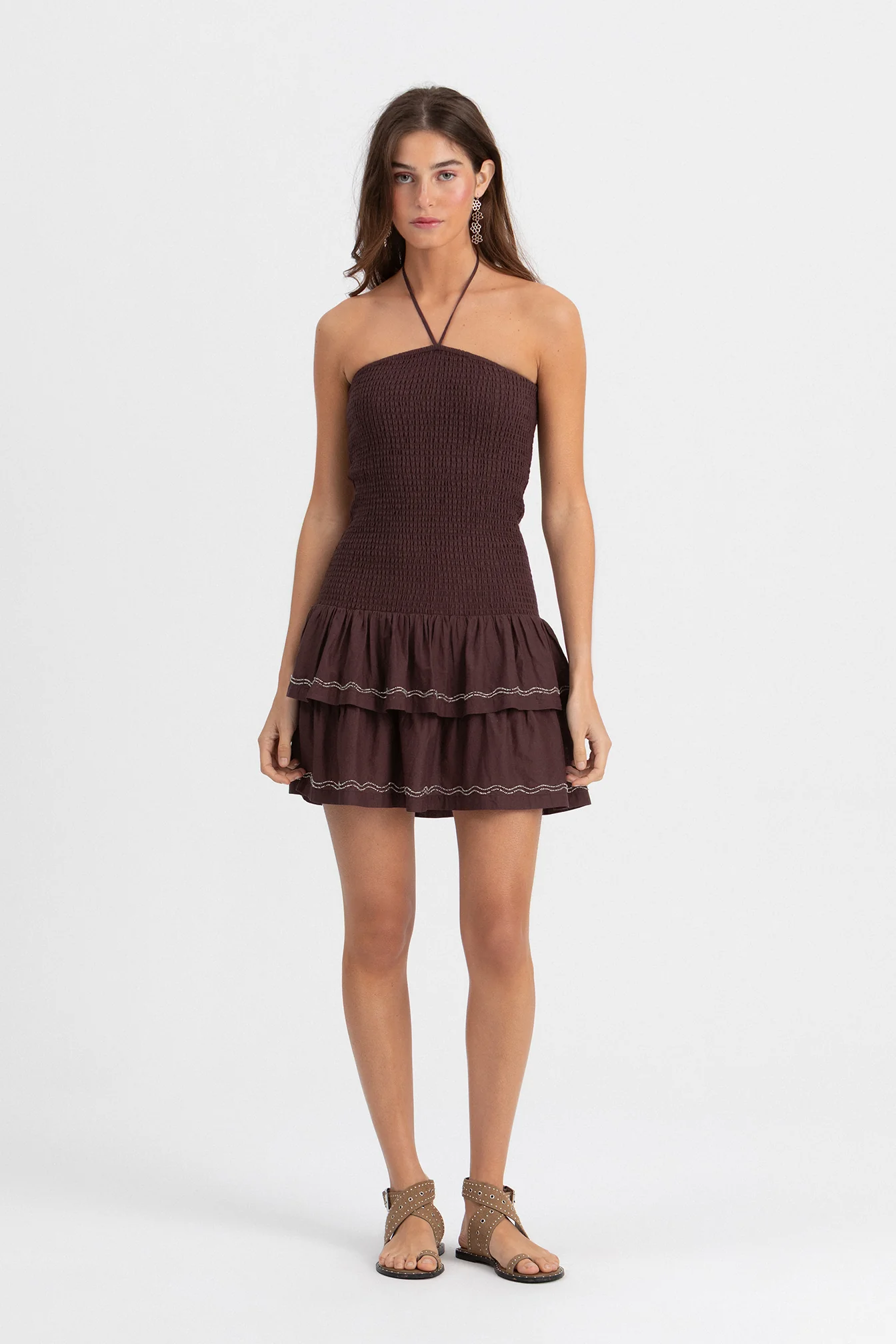 VESTIDO MINI FRUNCIDO ABALORIOS - Image 9