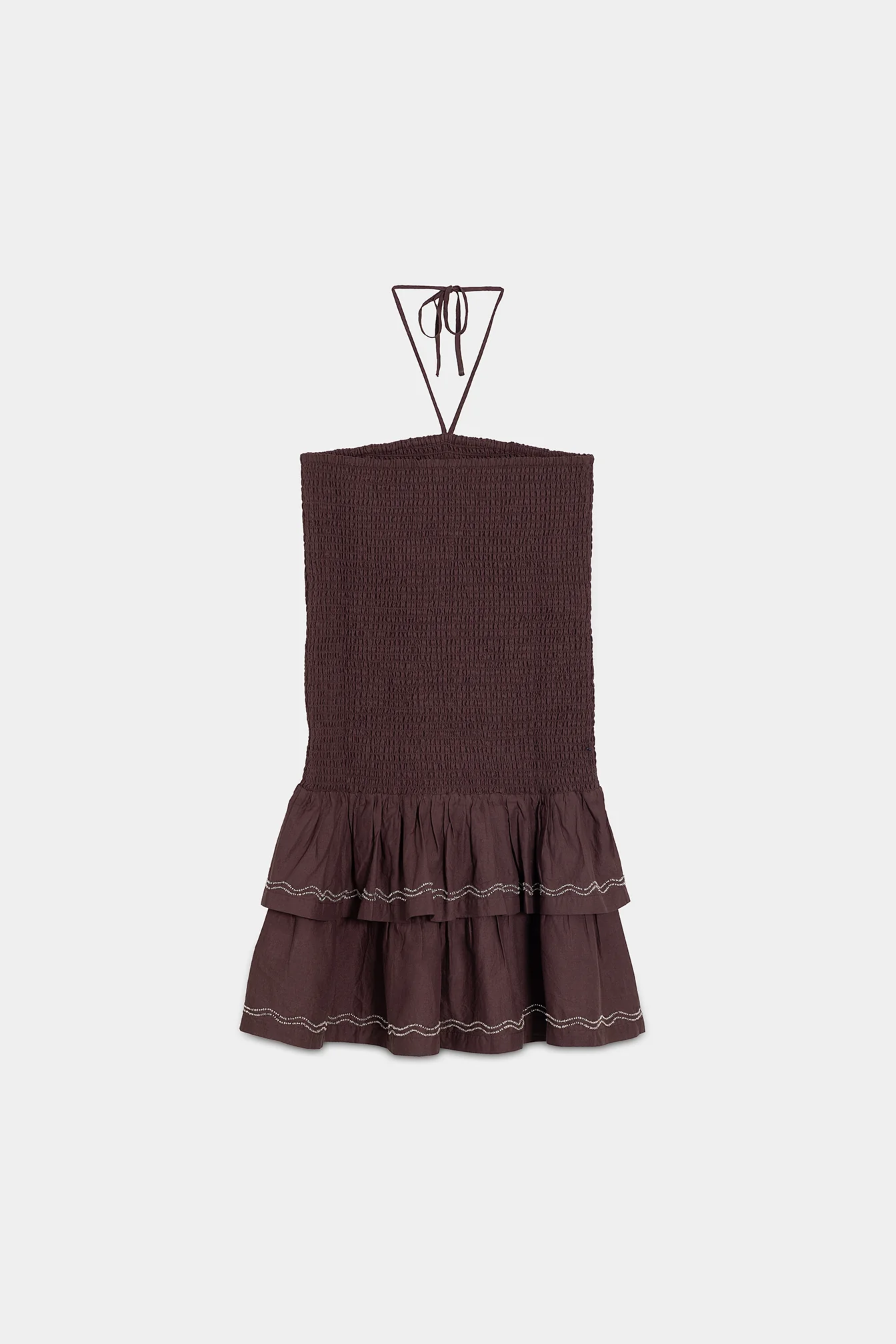 VESTIDO MINI FRUNCIDO ABALORIOS - Image 11