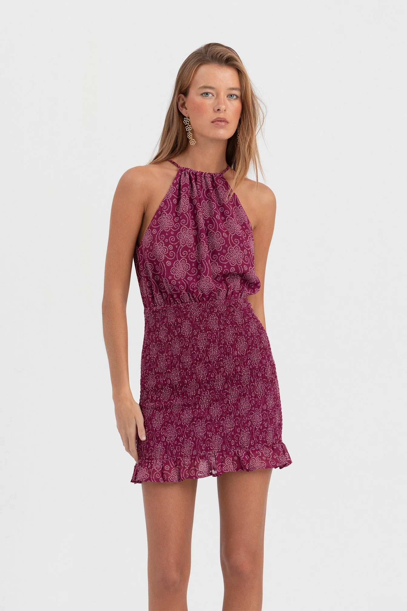 VESTIDO MINI HALTER ESTAMPADO - Image 7